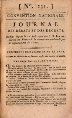 Journal des débats et des décrets Sonntag 27. Januar 1793