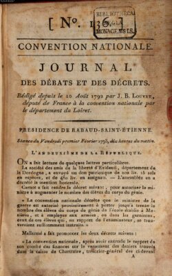 Journal des débats et des décrets Freitag 1. Februar 1793