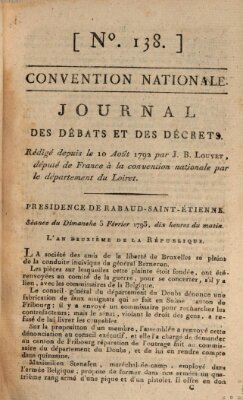 Journal des débats et des décrets Sonntag 3. Februar 1793