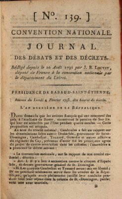 Journal des débats et des décrets Montag 4. Februar 1793