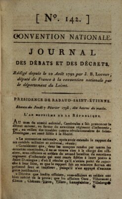 Journal des débats et des décrets Donnerstag 7. Februar 1793