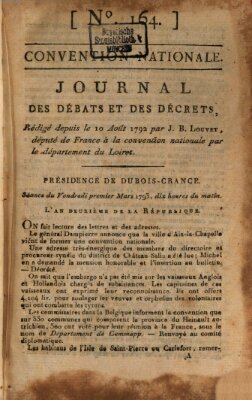 Journal des débats et des décrets Freitag 1. März 1793