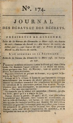 Journal des débats et des décrets Sunday 10. March 1793