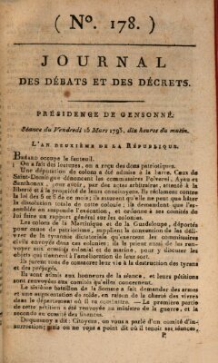 Journal des débats et des décrets Freitag 15. März 1793