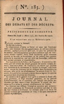 Journal des débats et des décrets Donnerstag 21. März 1793