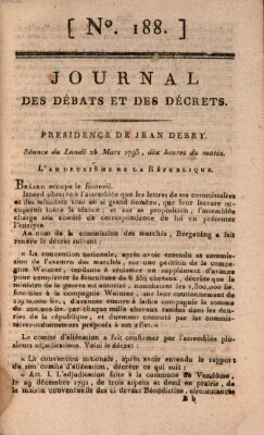 Journal des débats et des décrets Montag 25. März 1793