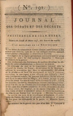 Journal des débats et des décrets Donnerstag 28. März 1793