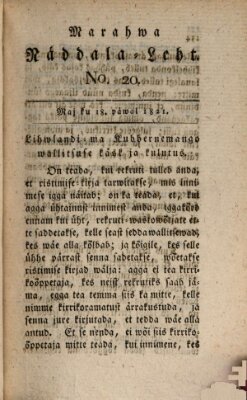 Marahwa näddalaleht Freitag 18. Mai 1821