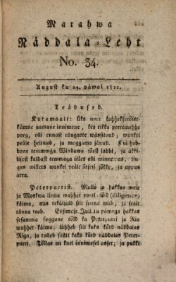 Marahwa näddalaleht Freitag 24. August 1821