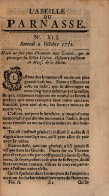 L' Abeille du Parnasse Samstag 9. Oktober 1751