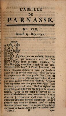 L' Abeille du Parnasse Samstag 13. Mai 1752