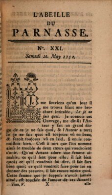 L' Abeille du Parnasse Samstag 20. Mai 1752