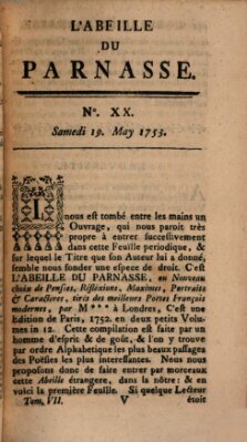 L' Abeille du Parnasse Samstag 19. Mai 1753