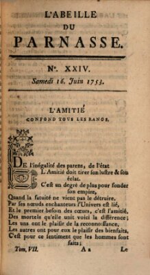 L' Abeille du Parnasse Samstag 16. Juni 1753