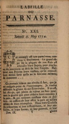 L' Abeille du Parnasse Samstag 25. Mai 1754