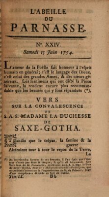 L' Abeille du Parnasse Samstag 15. Juni 1754