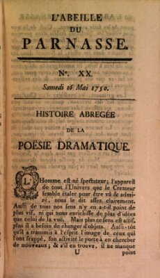 L' Abeille du Parnasse Samstag 16. Mai 1750