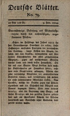 Deutsche Blätter Mittwoch 9. Februar 1814