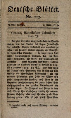 Deutsche Blätter Freitag 8. April 1814