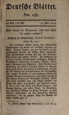 Deutsche Blätter Samstag 9. Juli 1814