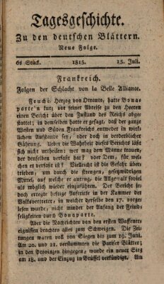 Deutsche Blätter Samstag 15. Juli 1815