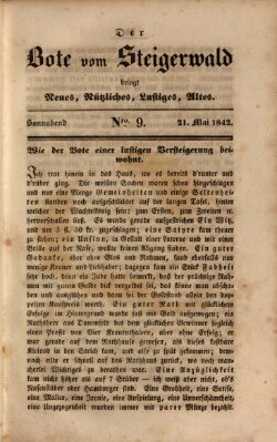 Der Bote vom Steigerwald Samstag 21. Mai 1842