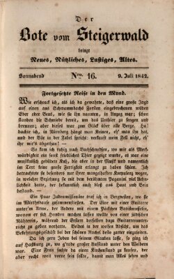 Der Bote vom Steigerwald Samstag 9. Juli 1842