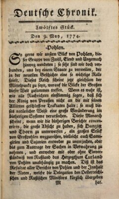 Deutsche Chronik Montag 9. Mai 1774