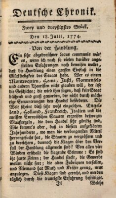 Deutsche Chronik Montag 18. Juli 1774