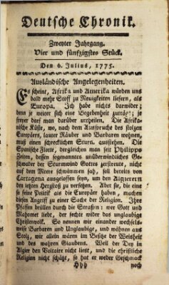 Deutsche Chronik Donnerstag 6. Juli 1775