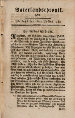 Vaterlandschronik (Deutsche Chronik) Freitag 11. Juli 1788