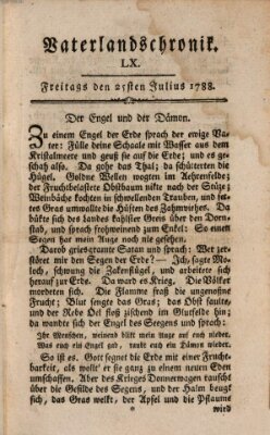 Vaterlandschronik (Deutsche Chronik) Freitag 25. Juli 1788