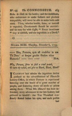 The connoisseur Donnerstag 6. November 1755