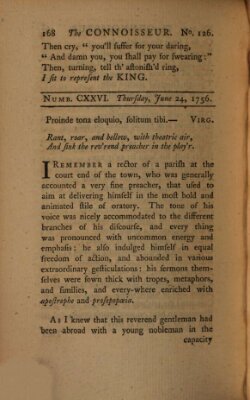 The connoisseur Donnerstag 24. Juni 1756