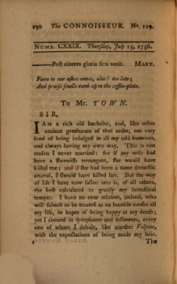 The connoisseur Donnerstag 15. Juli 1756