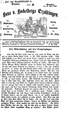 Hans von Hackelberg's Erzählungen Sonntag 13. April 1862