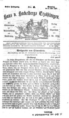 Hans von Hackelberg's Erzählungen Sonntag 4. Mai 1862