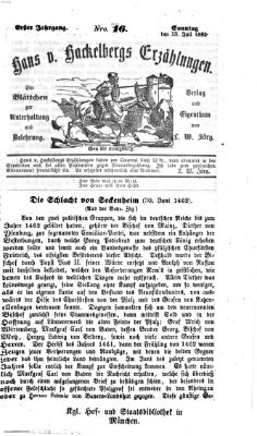 Hans von Hackelberg's Erzählungen Sonntag 13. Juli 1862