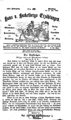 Hans von Hackelberg's Erzählungen Sonntag 20. Juli 1862