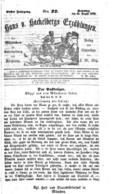 Hans von Hackelberg's Erzählungen Sonntag 24. August 1862