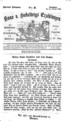 Hans von Hackelberg's Erzählungen Sonntag 11. Januar 1863