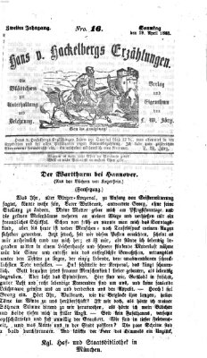 Hans von Hackelberg's Erzählungen Sonntag 19. April 1863