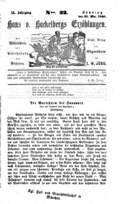 Hans von Hackelberg's Erzählungen Sonntag 31. Mai 1863