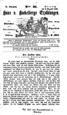 Hans von Hackelberg's Erzählungen Sonntag 2. August 1863