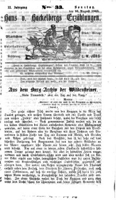 Hans von Hackelberg's Erzählungen Sonntag 16. August 1863