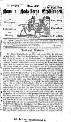 Hans von Hackelberg's Erzählungen Mittwoch 30. Dezember 1863