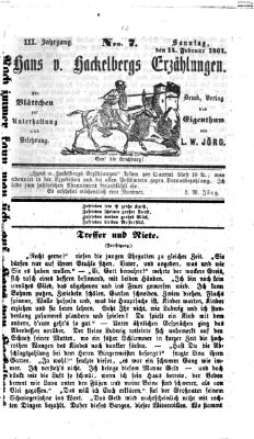 Hans von Hackelberg's Erzählungen Sonntag 14. Februar 1864