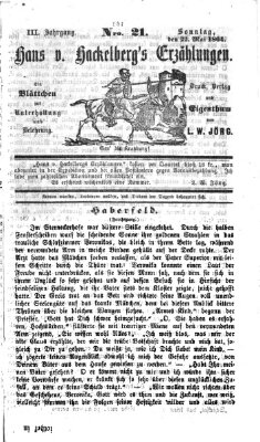 Hans von Hackelberg's Erzählungen Sonntag 22. Mai 1864