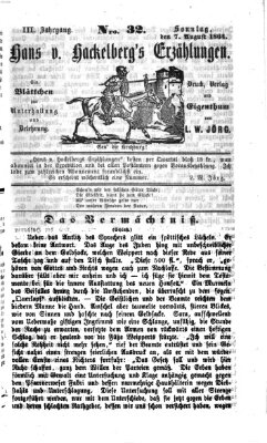 Hans von Hackelberg's Erzählungen Sonntag 7. August 1864