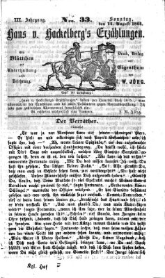 Hans von Hackelberg's Erzählungen Sonntag 14. August 1864